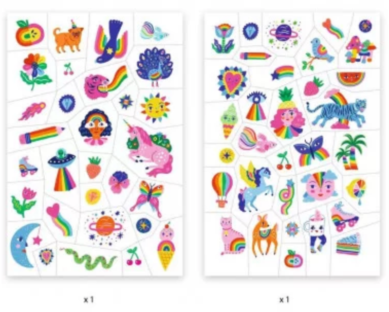 Tatouages Rainbow DJECO