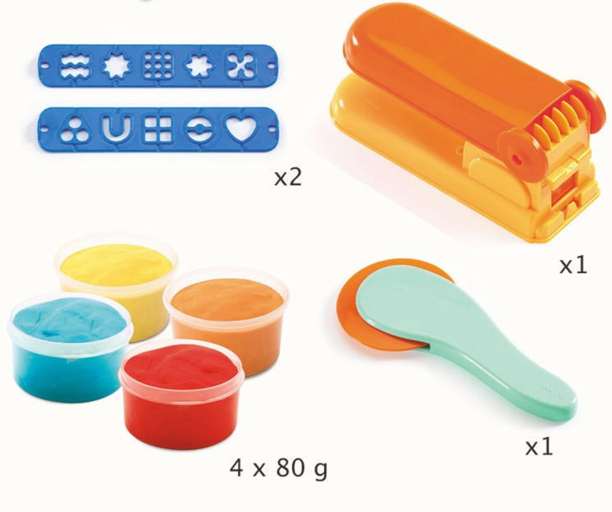 Pâte à modeler Bouclettes et cheveux raides DJECO