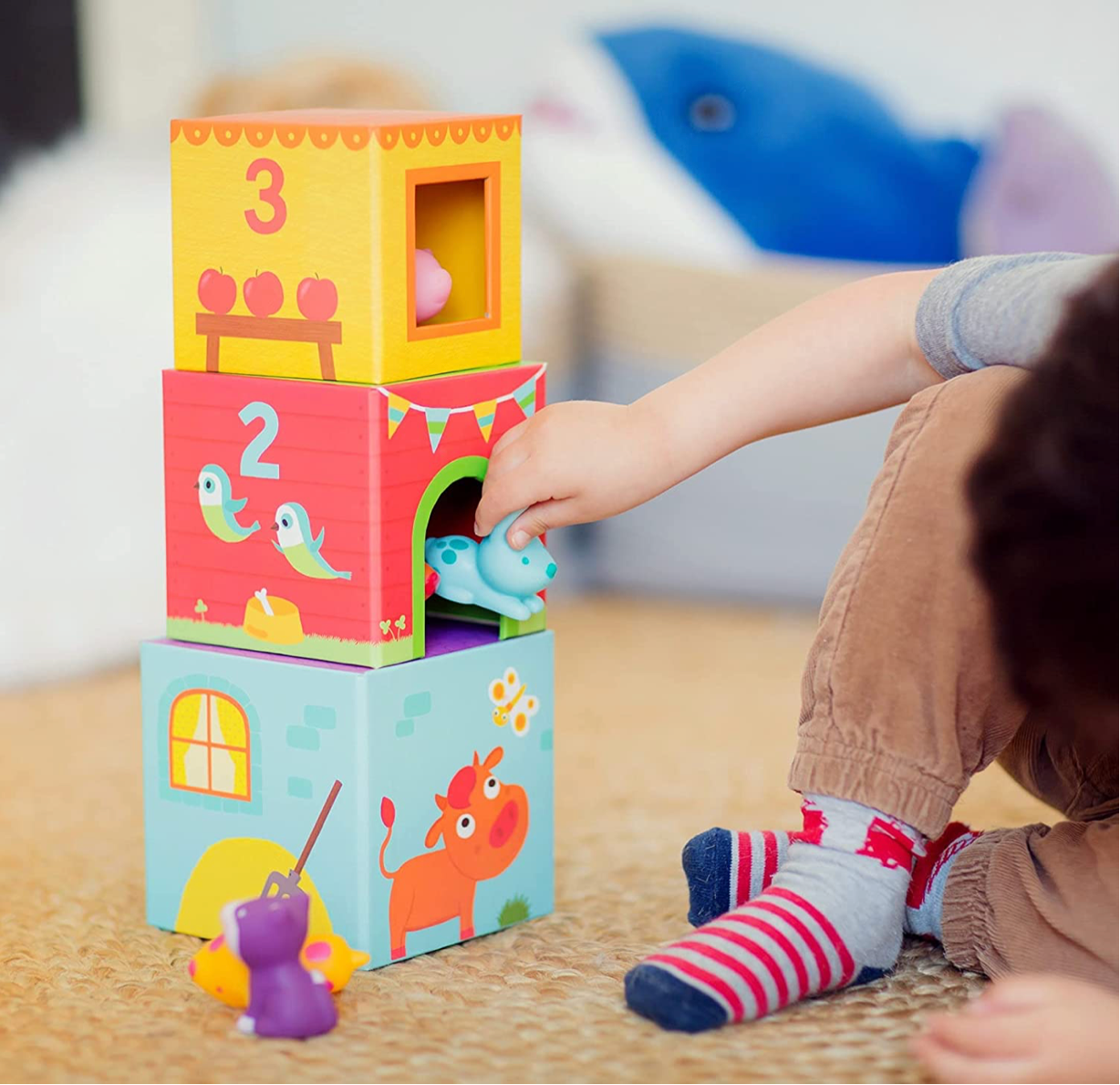 Cubes empilables TOPANIFARM DJECO