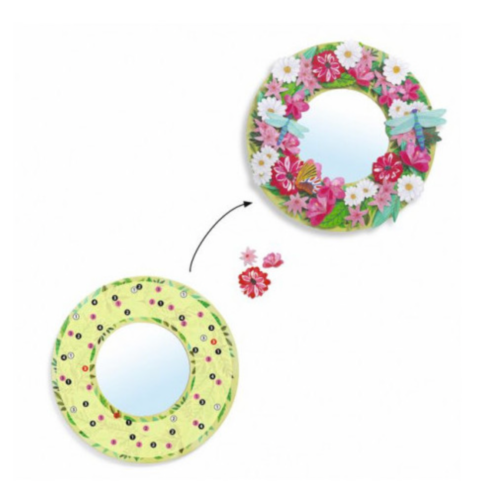 Miroir DIY douceur florale DJECO