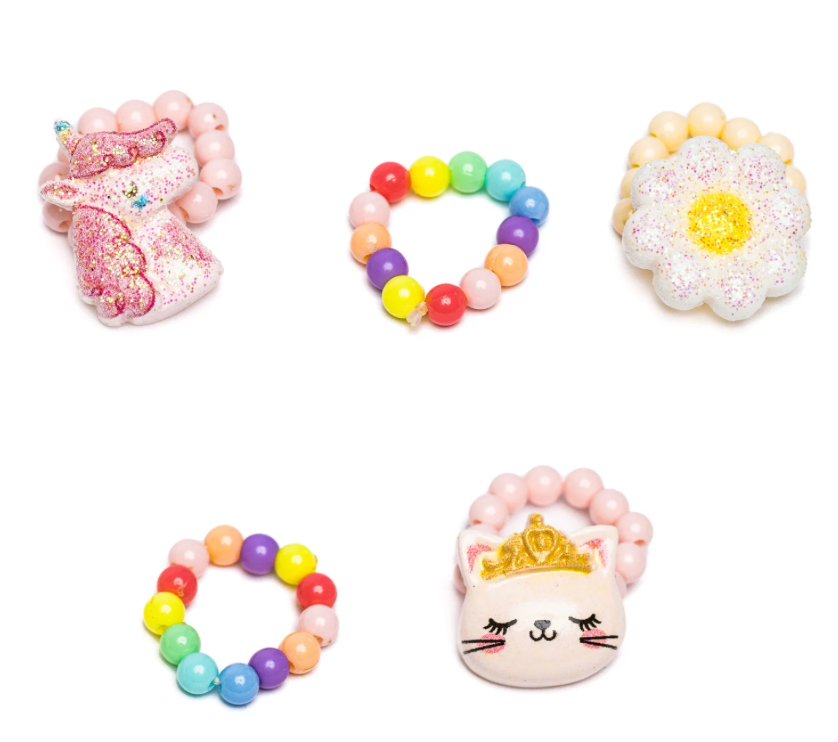 Set de 5 Bagues Flower Kitty GREAT PRETENDERS
