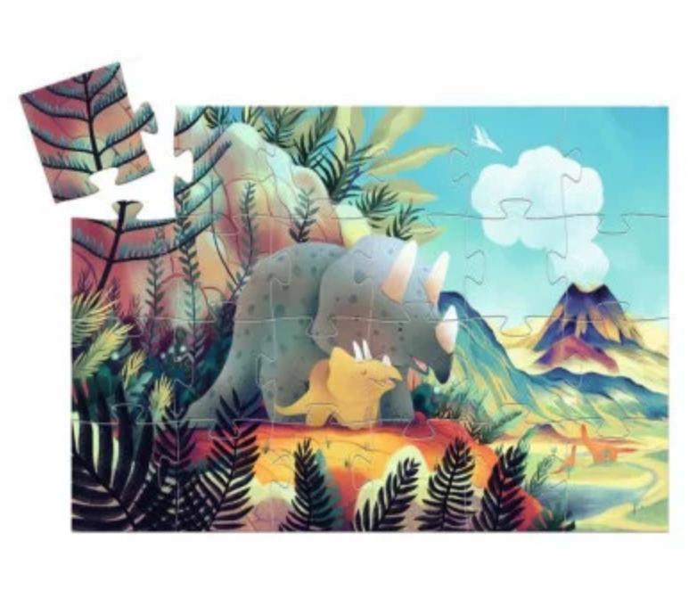 Puzzle silhouette Téo le dino DJECO