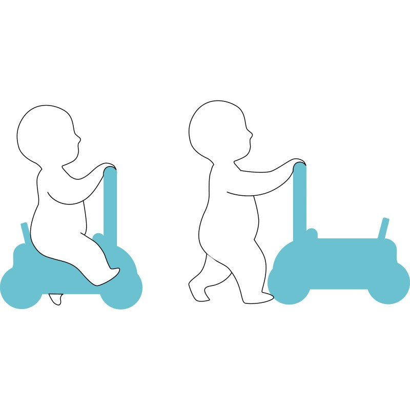 chariot de marche en bois pour enfant