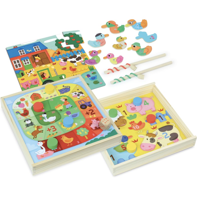 Jeu des tout petits à la ferme VILAC